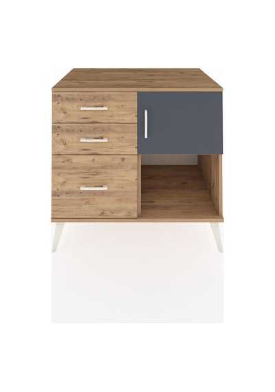 Kronos Şifonyer Tek Raflı 3 Çekmeceli Tek Kapaklı 88x59x80 Çam-antrasit/çam Antrasit/çam Kronos Şifonyer Tek Raflı 3 Çekmeceli Tek Kapaklı 88x59x80 Çam-antrasit/çam Antrasit/çam