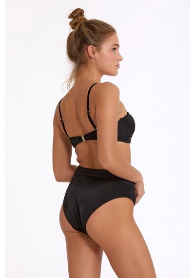 Alfa Aksesuar 03 Argento 1478-3001 Kadın Double Push-up Bikini Takımı Siyah