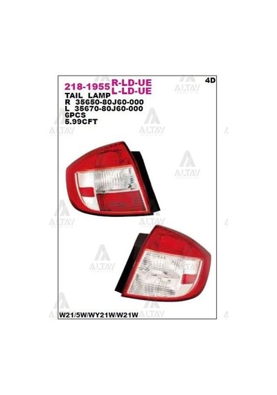 DEPO 218-1955R-LD-UE Stop Lambası Sağ Suzuki Sx4 08-
