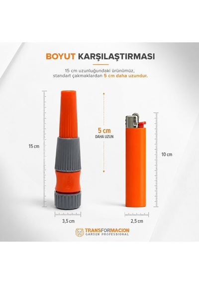 Ayarlanabilir Tazyikli Hortum Ucu Profesyonel Sprey Püskürtme Başlığı, Bahçe Sulama Ve Araba Yıkama Aparatı 721539