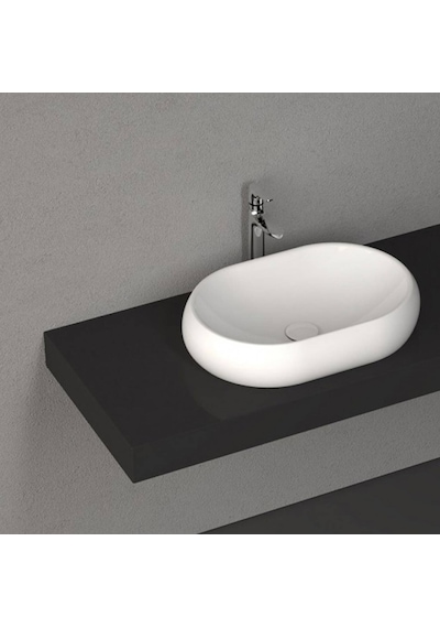İsvea - Sentimenti Dolap Uyumlu Lavabo Beyaz 60 Cm Dekorsuz - 10sm65060sv Beyaz