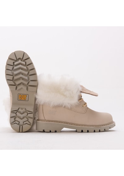 Caterpillar Cat Utah Fur Kadın Nubuk Bej Bot Bej