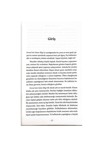 Ferrari'sini Satan Bilge - Robin Sharma 9786054263783