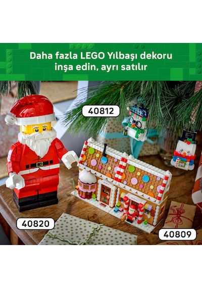 LEGO® Büyük Boyutlu Noel Baba Minifigürü 40820 – 10+ Yaş için Parçalarla İnşa Edilen Yılbaşı Temalı Oyuncak Yapım Seti (761P)