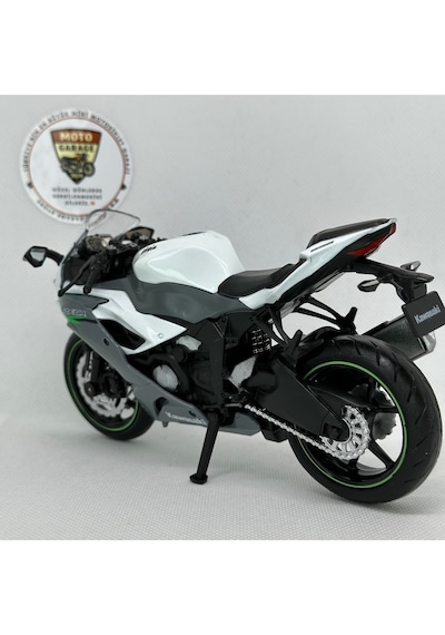 Kawasaki Ninja Zx-6r 1:12 Diecast Motosiklet Model Lisanslı Metal Maket Oyuncak & Biblo
