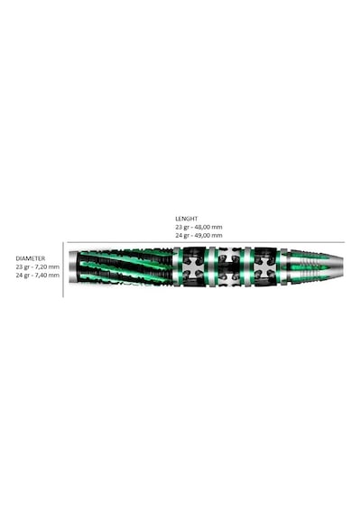 Shot Celt Druid Tungsten Çelik Uçlu Dart Oku 23