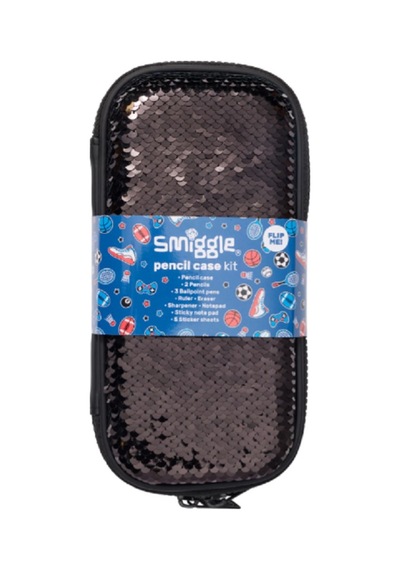 Smiggle Sihirli Payetli Küçük Sert Kapaklı Kırtasiye Hediye Paketi Siyah