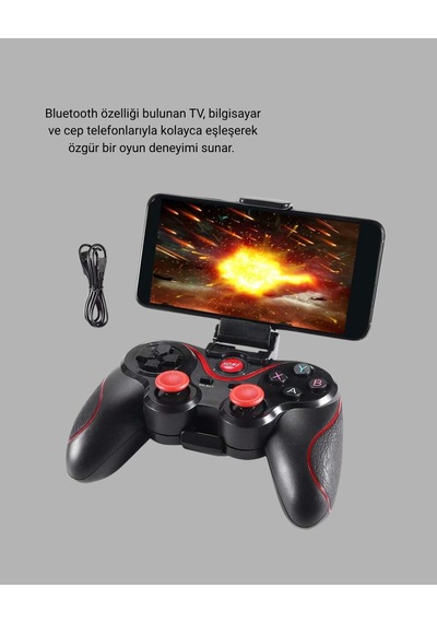 Northcity Kablosuz Bluetooth Gamepad - Tek Cihaz Destekli, Ergonomik Oyun Kumandası