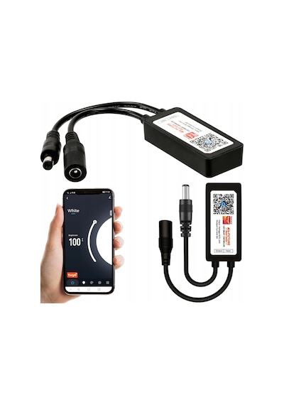 Tuya Led Kontrol Mini Dc Wifi Dimmer 5-24v 12a App İos Android Alexa Siri Google Xiaomi Smart Home Ses Kontrolü Uygulama