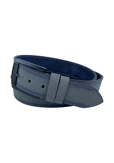 Süzer Deri Gri Suni Deri Çift Dikişli 4.5 Cm. Genişlik Unisex Spor Kemer - 4515-11 001 Gri