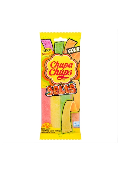 Chupa Chups Belts Sour Mix Fruit Flavour 90g