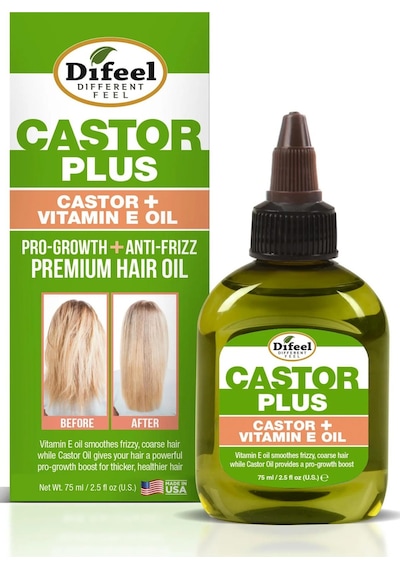 Difeel Castor + Vitamin E Saç Bakım Yağı 75ml