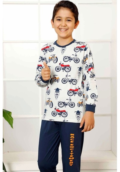 Alimer Erkek Çocuk Uzun Kollu Pijama Takımı Edy5160Uk-I