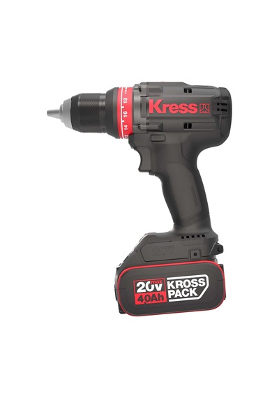 Kress Kua72.1 20volt/4.0ah Li-ion Çift Akülü Kömürsüz Profesyonel Şarjlı Matkap