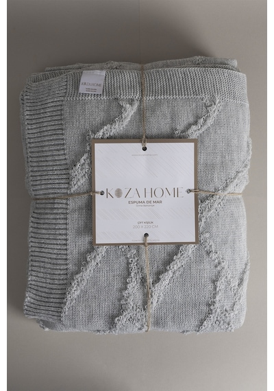Espuma De Mar Gri Çift Kişilik Battaniye 200x220 37130 Gri