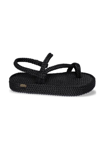 Nomadic Republic Hawaii Platform Kadın Halat Sandalet HAW.0020.P-R1534 Siyah