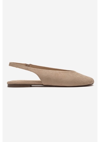 Luvishoes Serına Bej Süet Kadın Sandalet