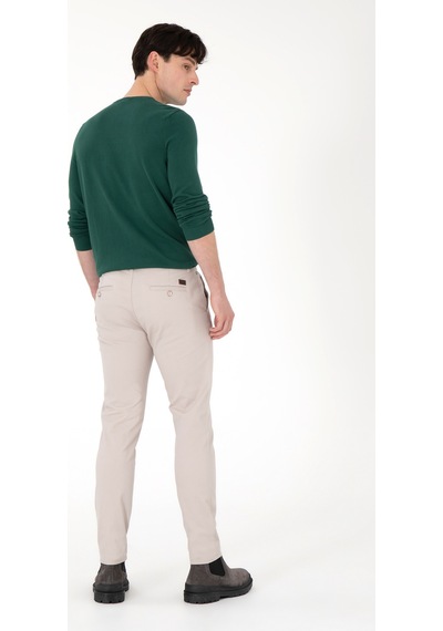 U.S. Polo Assn. Erkek Taş Kanvas Pantolon 50291162-VR049