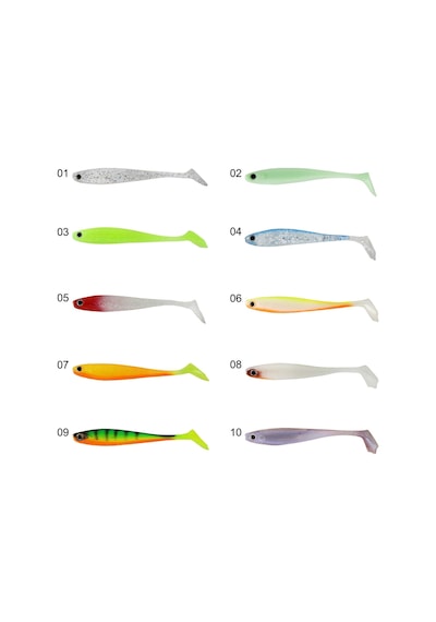 Captain 3587 Dagi Duck Shad 9cm 7gr Levrek Silikonu 5li Paket Suni Yem
