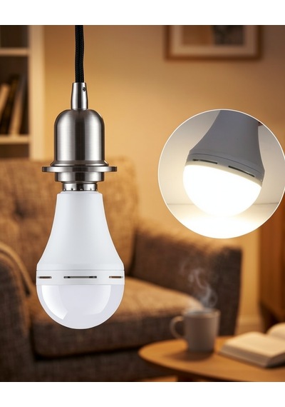 Şarjlı Led Ampul E27 6500k Elektrik Kesintisinde Çalışır