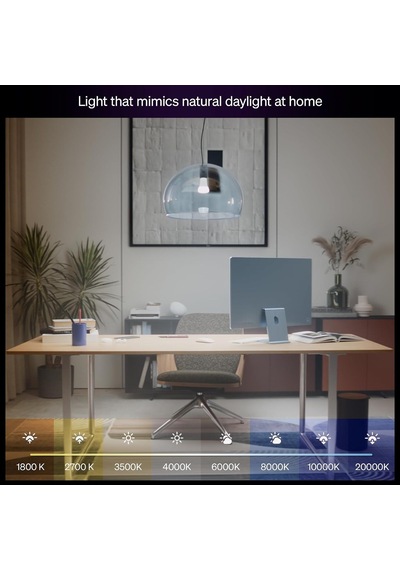 Ayrex Philips Hue Led A67 Lamba, Beyaz Ve Renkli Ambiyans, E27 Duy, 11,8 W, Tam Spektrumlu Işık 1000 K-20000 K, 1600 Genel
