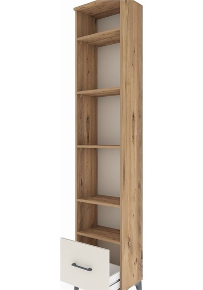 Arges Dolap 5 Raflı Tek Çekmeceli 44x30x221 Çam-aytaşı Çam