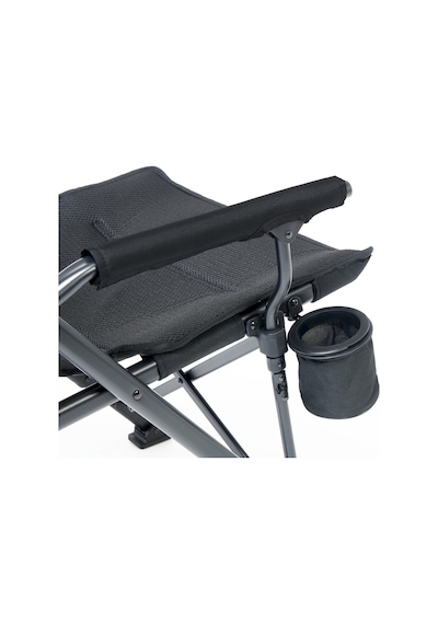 Uquip Roxy Comfort+ Black Edition Yüksek Konforlu Katlanır Kamp Sandalyesi Siyah