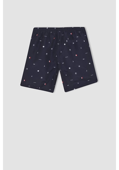 DeFacto Regular Fit Desenli File Astarlı Kısa Boy Deniz Şortu M8328AZ24HSNV100