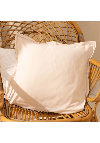 Soft Rett Kırlent - Bej - 50x50 Cm Çok Renkli