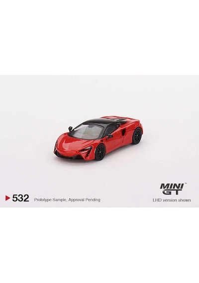 Mini Gt 1/64 Mclaren Artura Vermillion Red Çok Renkli