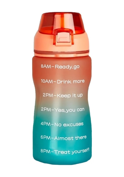 Walke Premium Bottle 1.0 Litre Motivasyonel Tritan Su Matarası Su Şişesi Suluk (BPA İÇERMEZ)
