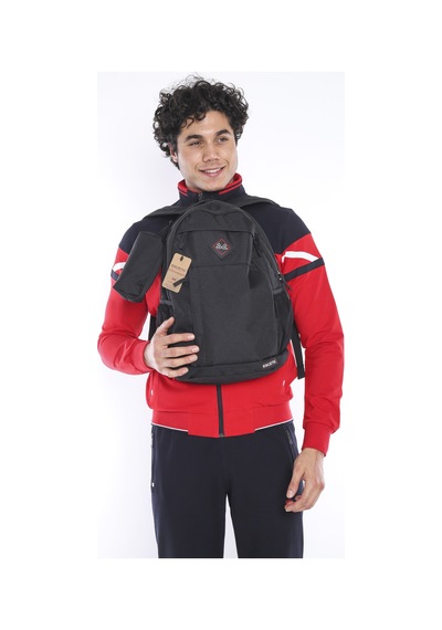 Escetic Spor Siyah Sırt Çantası-4064 Siyah
