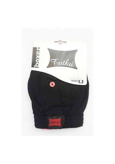 Tutku Erkek Lacivert Penye Düğmeli Boxer 5'Li Paket 001