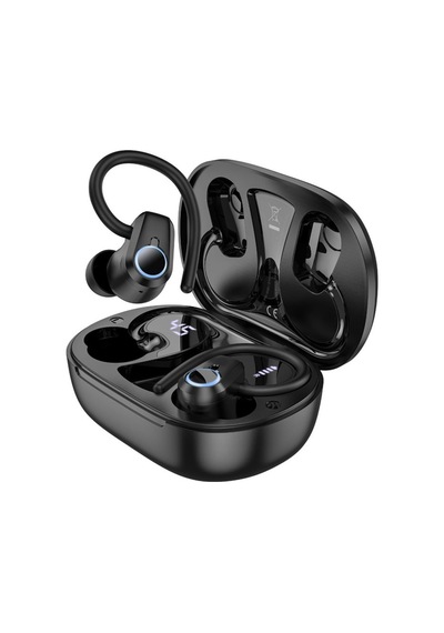 Coofbe Bluetooth Vers.5.4 500mah Kancalı Kulakiçi Bluetooth Kulaklık Şarj Göstergeli Stereo Kulaklık