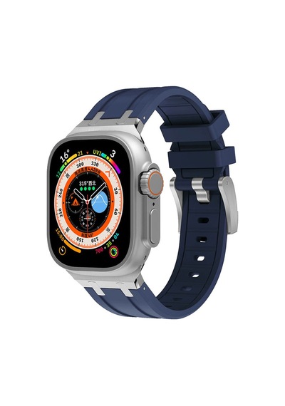 Watch Ultra 49mm Uyumlu Krd-89 Uyumlu Frm Kordon Lacivert