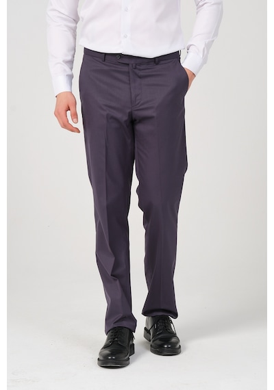 Erkek Regular Fit Kumaş Pantolon Füme