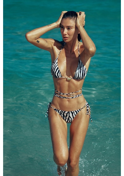 Sagaza Studio Ss6051 Zebra Desenli Bikini Set