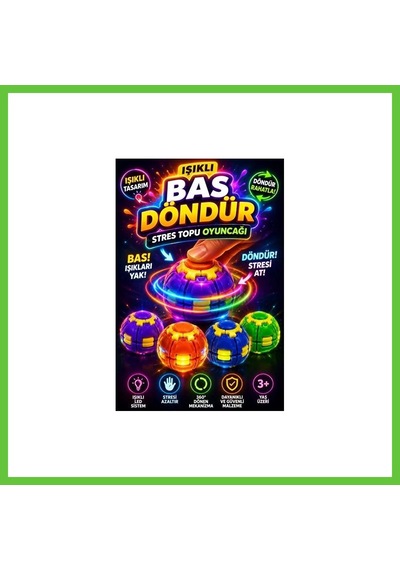 Bezos 0036 Spın Top- Işıklı Dmc