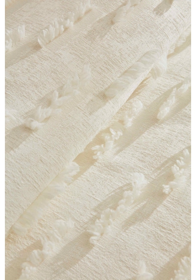 Kaşmir Home Ella Çift Kişilik Yatak Örtüsü Offwhite