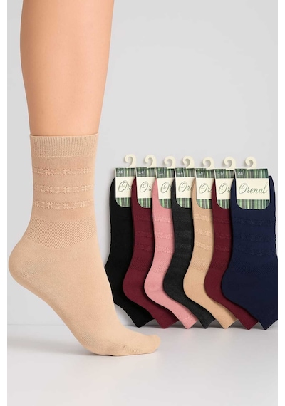 Tenra Kadın Bambu Çorap 5 Adet Avantajlı Paket Karışık Renk Pembe