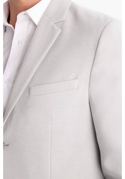 DeFacto Slim Fit Dar Kesim Yarım Astar Blazer Ceket E3447AX25SMGR323