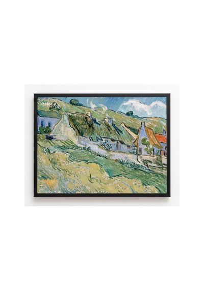 Van Gogh Van Gogh Sazdan Damlı Kulübeler Ve Evler Çerçevesiz Poster 21x30 Cm A4 Tablo Van Gogh