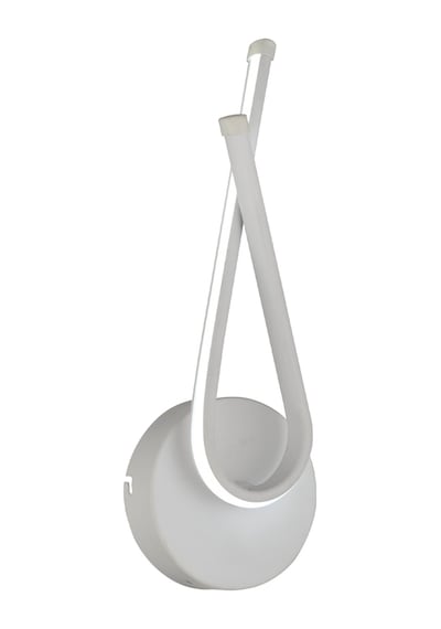 Pedra Beyaz 20 Watt Duvar Lambası Modern Tasarım Salon Led Aplik Beyaz