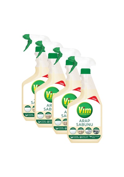 Vim Doğal Sıvı Arap Sabunu Sprey 4 x 750 ML