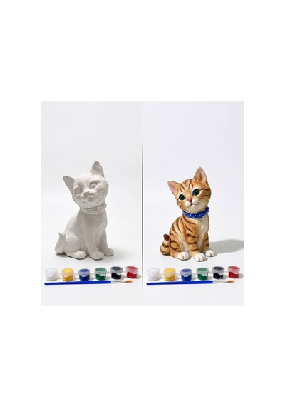 Kedi Taş Tozu Boyama Heykel Boyama - 904974562