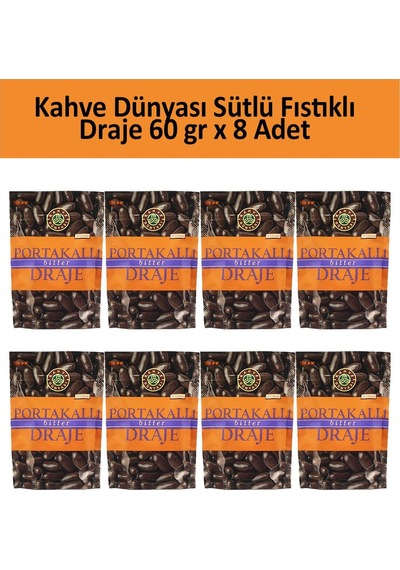 Kahve Dünyası Portakallı Bitter Draje 8 x 60 G