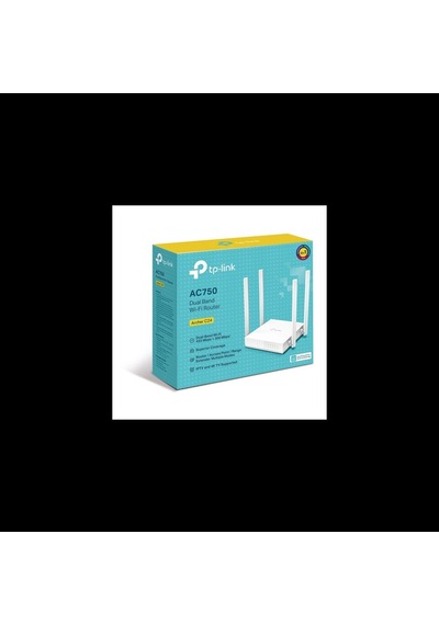 Tp-lınk Archer C24, Ac750, 4port, 750mbps, Dual Band Wifi, Masaüstü, Megabit, Router, Access Point,