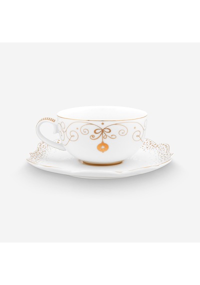 Beyaz Porselen Çay Fincanı 225 Ml