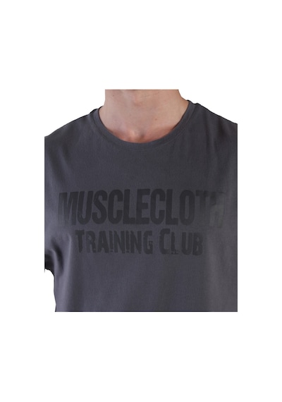 Musclecloth Training Club Drop Arm Kolsuz T-Shirt Füme