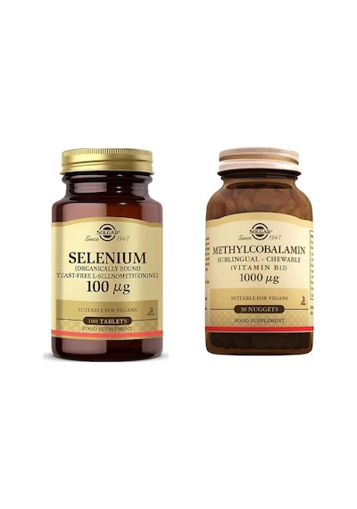 Solgar Methylcobalamin 1000 Mcg 30 Tablet + Solgar Selenium 100 Tablet